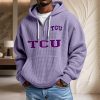 Tcu Horned Frogs Waffelstrick-Hoodie