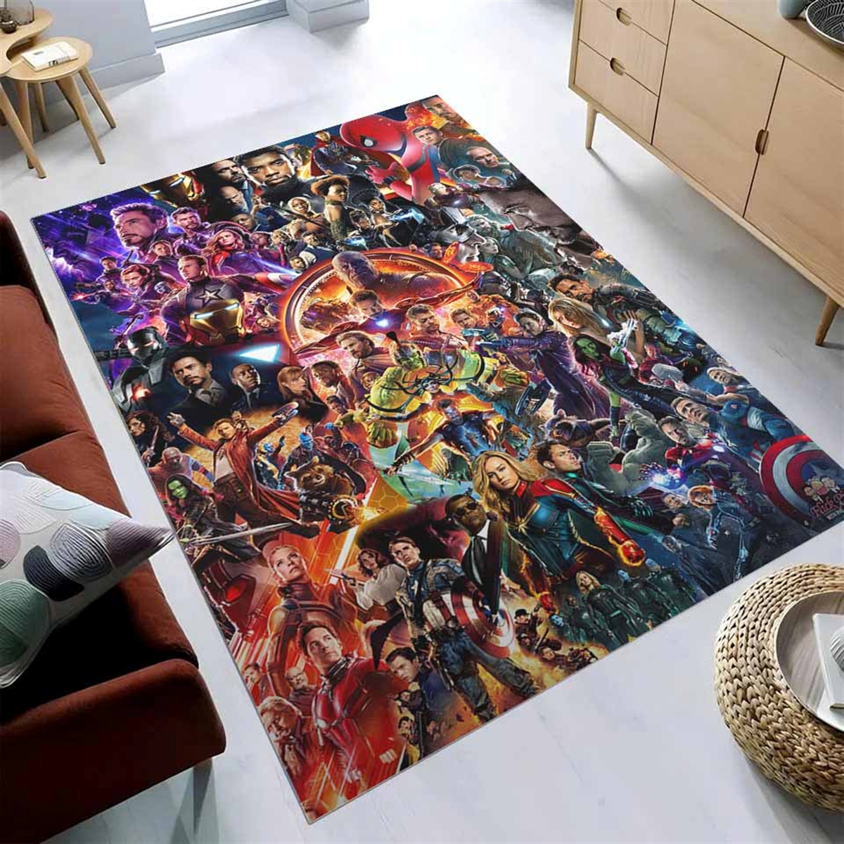 All Heroes The Avengers End Game Teppich
