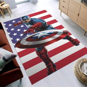 Captain America Usa Flag Teppich
