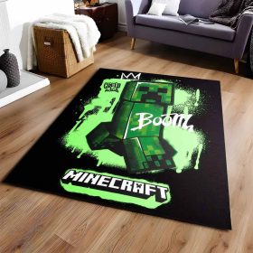 Creeper In Minecraft Boom Teppich