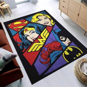Dc Comic Superman Wonder Woman Teppich