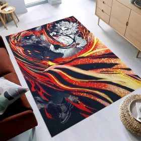 Demon Slayer Rengoku Fire Breathing 2 Teppich