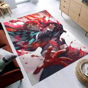 Demon Slayer Tanjiro Kamado Fire 1 Teppich