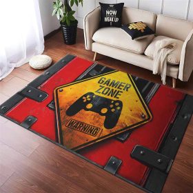 Gamer Zone Gamer Bei Der Arbeit Teppich