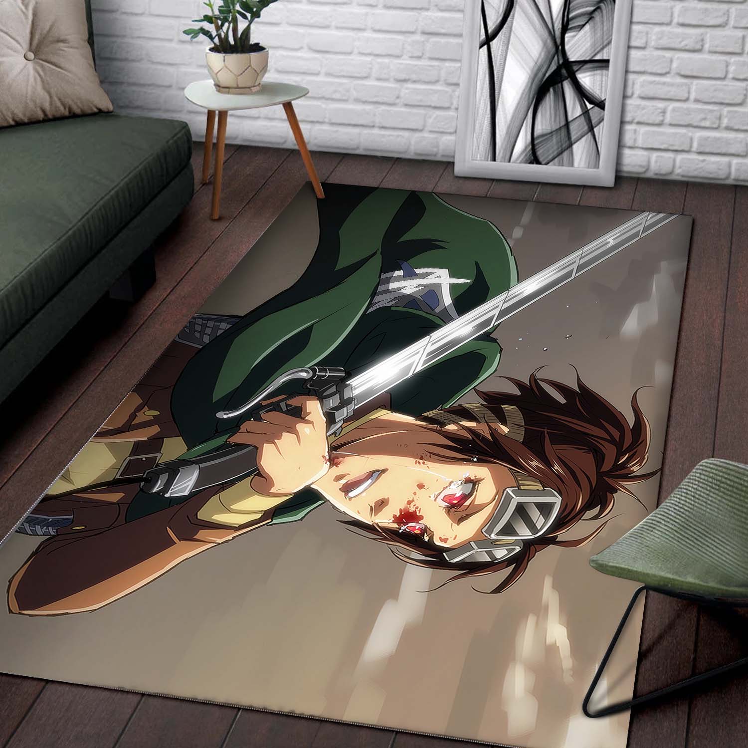 Hange Zoe Attack On Titan Teppich – Bild 2