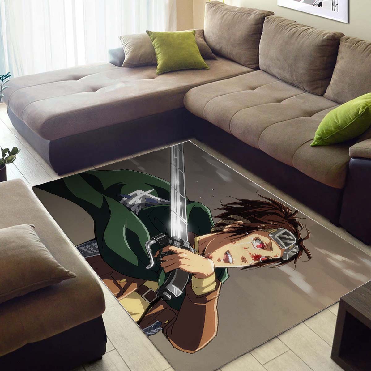 Hange Zoe Attack On Titan Teppich – Bild 3