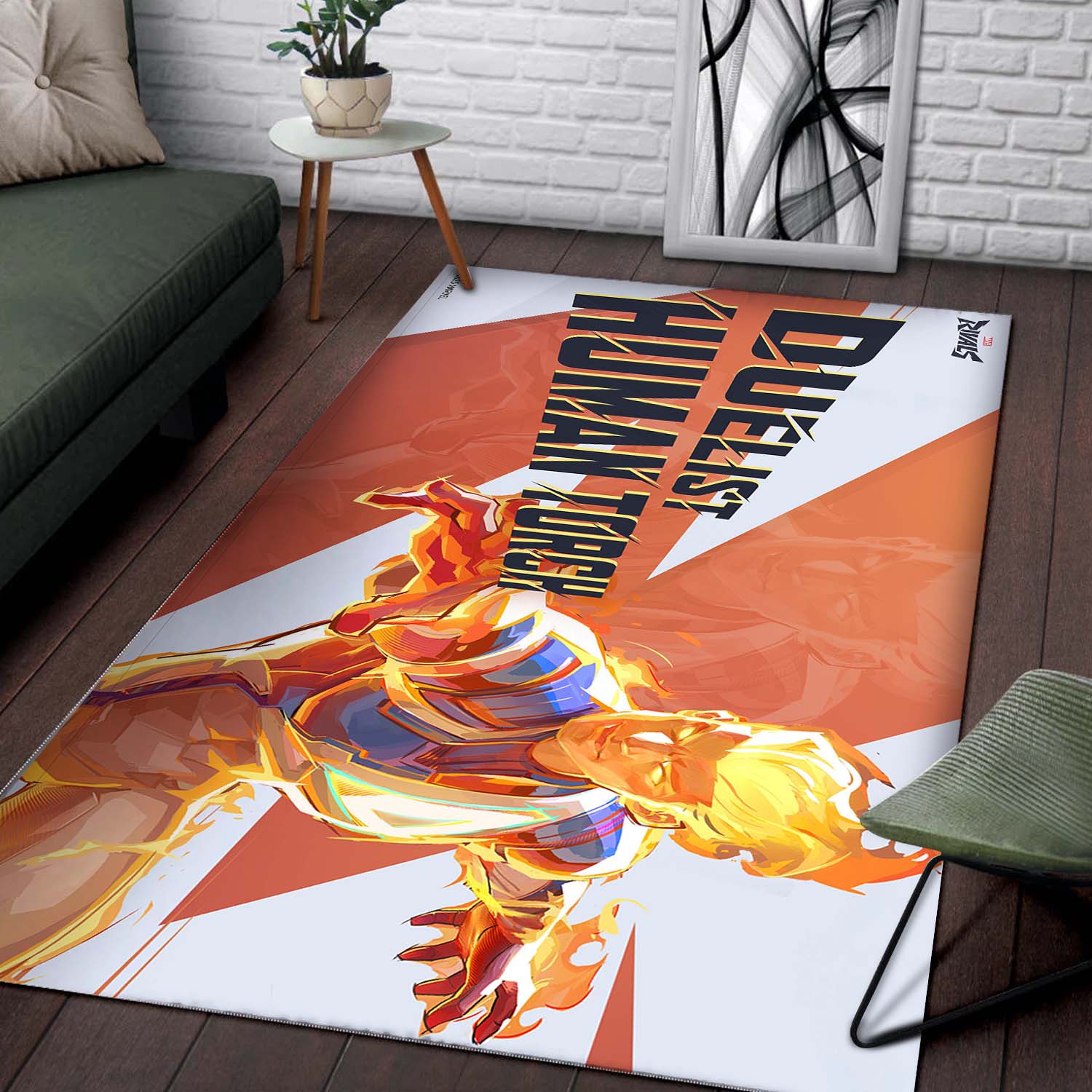 Human Torch Marvel Teppich – Bild 2