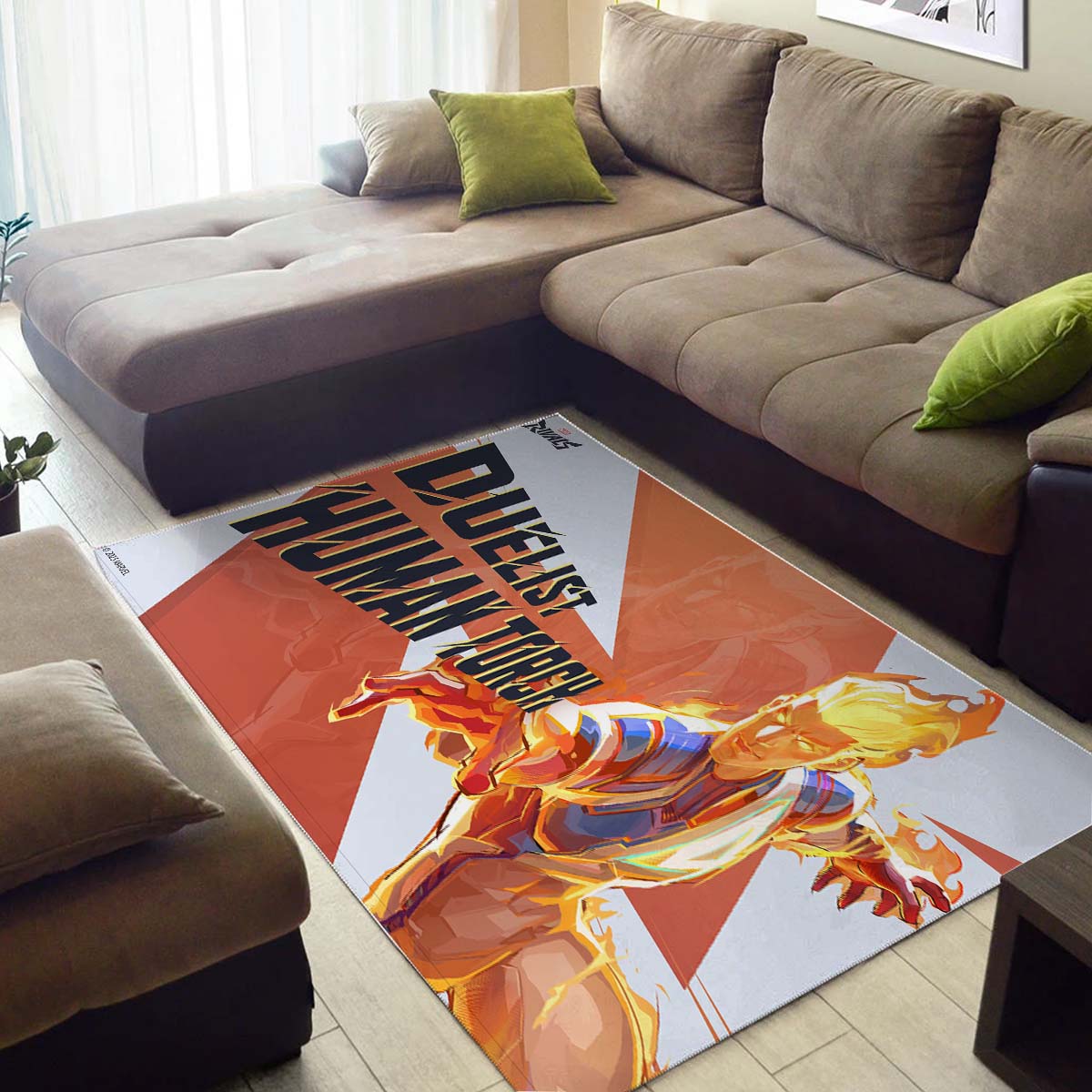 Human Torch Marvel Teppich – Bild 3