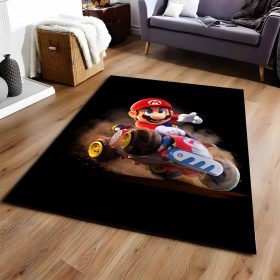 Mario In Mario Kart Welt Teppich