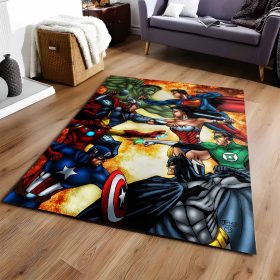 Marvel Und Dc Comics Teppich