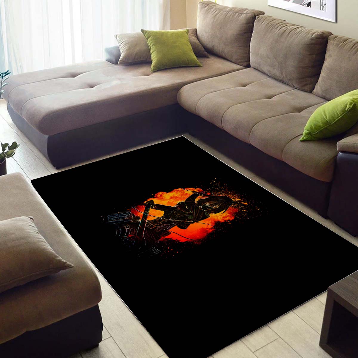 Mikasa Ackerman 2 Teppich – Bild 3