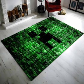Minecraft Creeper Gesicht 2 Teppich