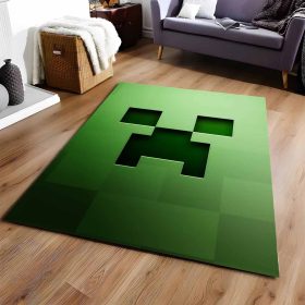 Minecraft Creeper Grnes Gesicht Teppich