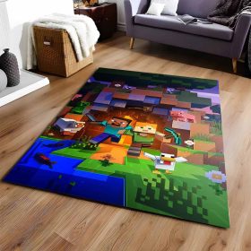 Minecraft Steve Alex Und Alle Freunde Teppich