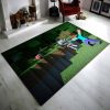 Minecraft Steve Kampf Gegen Den Feind Teppich