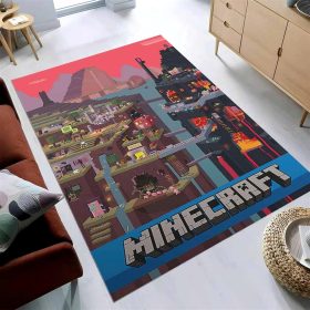 Minecraft Video Game Haus Wohnzimmer Dekor M2510 Teppich