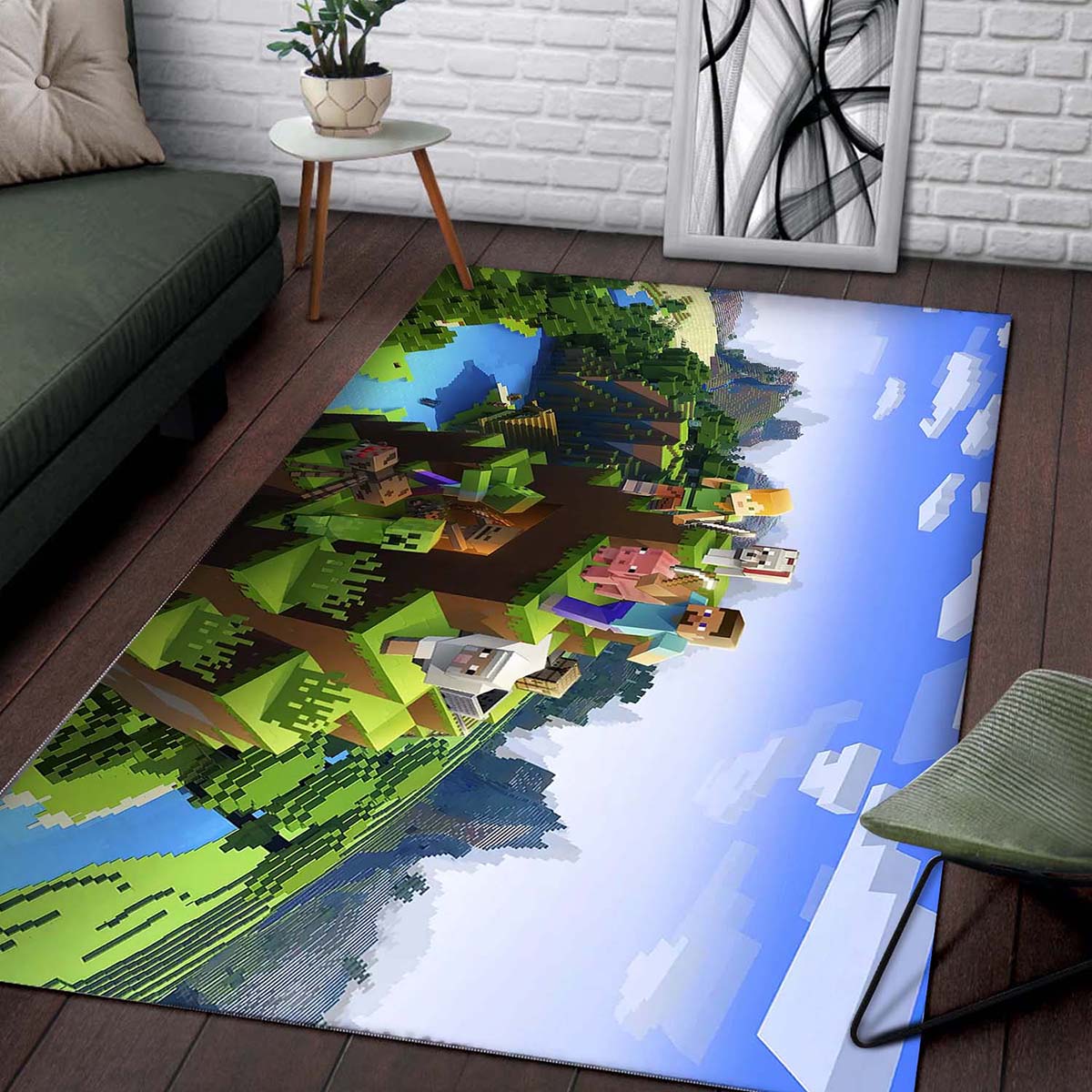 Minecraft Wohnzimmer Dekor M301011 Teppich – Bild 2