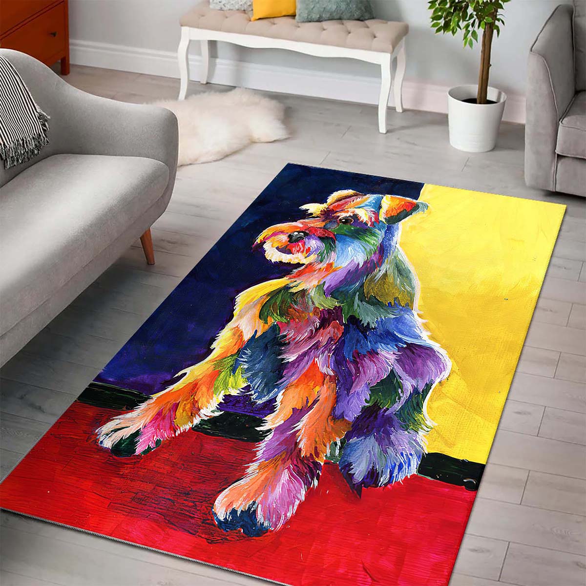 Miniature Schnauzer Dv2110191r Teppich – Bild 3