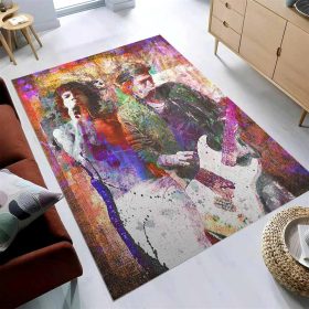 Rolling Stone Music Artwork Art Teppich
