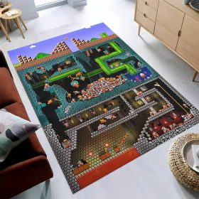 Super Mario Bros The Pit Teppich