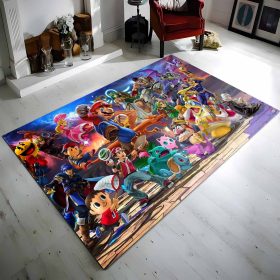 Super Mario Charaktere 20 Teppich