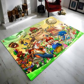 Super Mario Charaktere 5 Teppich