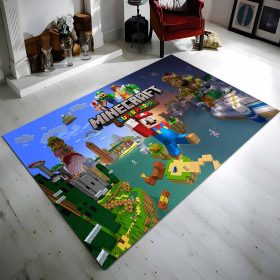 Super Mario Im Minecraft-stil Teppich