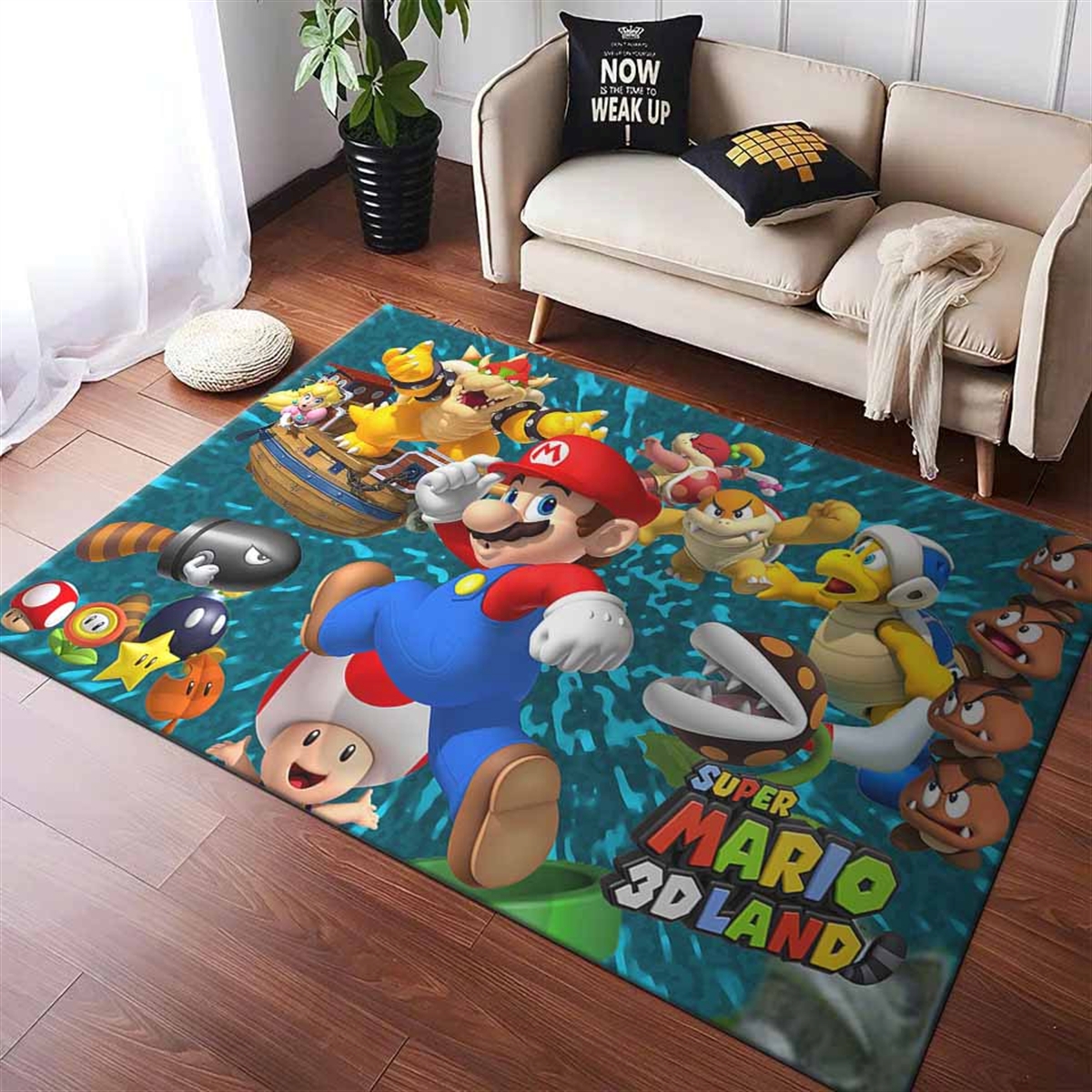 Super Mario Nintendo Video Game 255607 Teppich