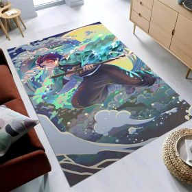 Tanjiro Water Breathing Dragon 3 Teppich
