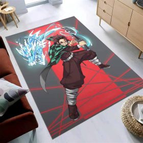 Tanjiro Water Breathing Dragon 4 Teppich