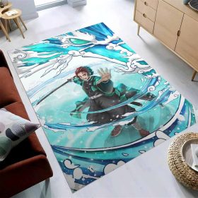 Tanjiro Water Breathing Dragon 8 Teppich