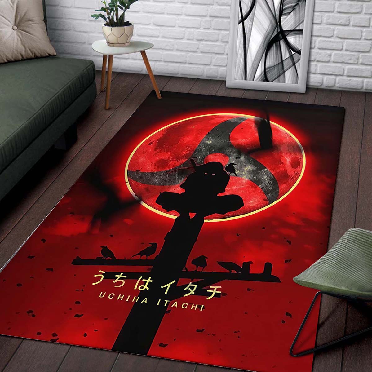 Uchiha Itachi And Naruto Manga L02 Teppich – Bild 2