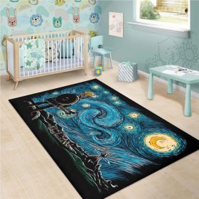 Van Gogh Starry Night Zelda Link Breath Of The Wild Teppich